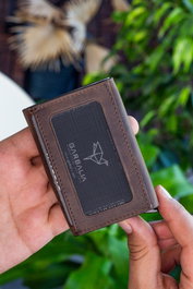 Zoozie Bags Tarjetero Smokey - Brown en Piel Auténtica
